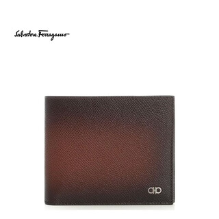Ferragamo ss26 luxury men's signature bifold wallet brown one size