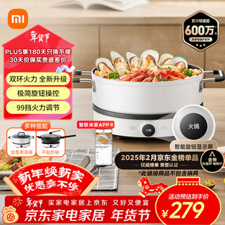 Mijia xiaomi induction cooker 2 high power stir frying 99 blocks fire power hot pot stir-frying steaming frying frying boiling water home intelligent multi-function round