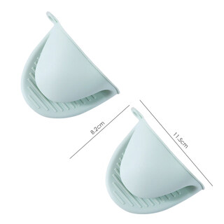 Tuojin german imported quality microwave oven special insulation gloves anti-scalding anti-slip kitchen baking high temperature resistant thickened green silicone gloves a pair