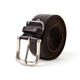 Guangzhou belt belt men's first layer cowhide washed men's pin buckle belt popular genuine leather men's belt black 110cm