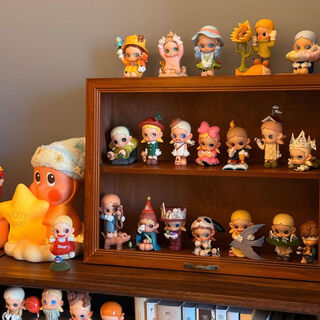 Yong huan yu storage showcase cabinet display box display rack display cabinet old color small 30x23x11.2cm solid wood high