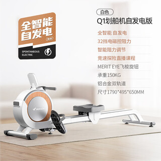 Merrick q1 rowing machine mrsrm531/mr-r13 super fat-burning home sports smart magnetically controlled silent rowing machine sports white-self-generating version/intelligent resistance adjustment