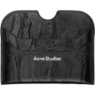 Acne studios light luxury women's black card holder black one size
