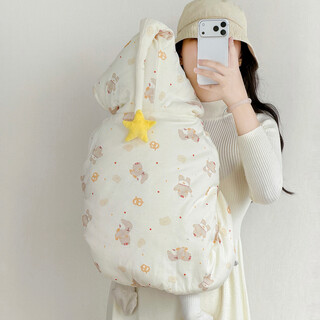 Baby poncho cloak for men and women, thickened outdoor windproof coat, children's shawl, baby's reachable windbreaker to keep warm, orange tree + extra thick quilted poncho (0+3 years old), total length 85cm 42, invisible zipper, reachable