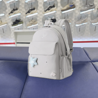 Fila trendy women's bag 2026 spring toffee star bag backpack school bag computer bag t13w613102 t13w613102fgy blue fog gray xs