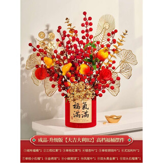 Xushansi 2026 new year new year living room decoration year of the snake spring festival new year's day decoration supplies fortune bucket ornaments finished products - upgraded version lucky b2 chinese style fortune bucket ornaments no specifications