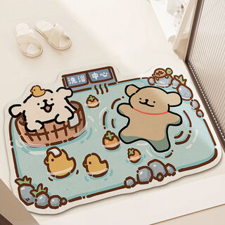 Fantasy floor mat, absorbent, quick-drying carpet, toilet door mat, bubble bath+nc+5750 40x60cm