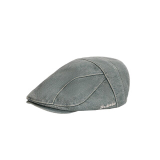 Subtle's new denim retro denim forward hat, washed and distressed, versatile face-showing beret, same style for men and women, berry blue, double-layered skin-friendly lining, suitable for all seasons, one size fits all (54-59cm)