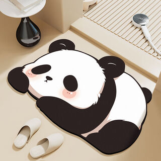 Fantasy floor mat absorbent kitchen toilet door sink foot mat panda 40x60cm buy with confidence丨free return if you don’t like it
