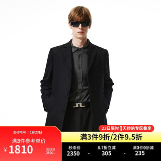 J. lindeberg (j.lindeberg) imported mid-length wool blend fabric shopping mall coat for men 5193wt502