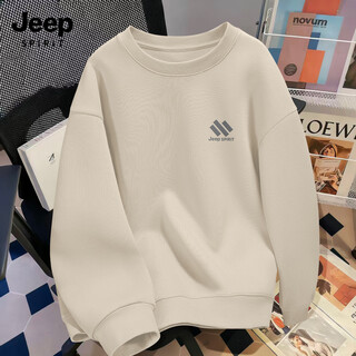 Jeep spirit jeep sweatshirt men's 2026 new simple fashion design men's tops spring and autumn round neck jacket men's style