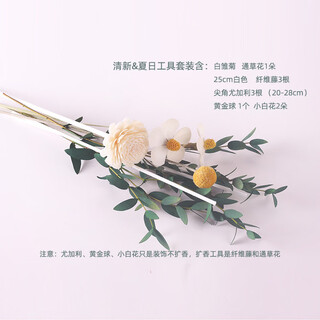 Aromatherapy dried flower bouquet, grass flower arrangement, real flowers, air-dried handmade flowers, living room furnishings, home decoration ornaments, fresh summer bouquets