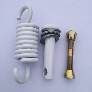 He jiagong hanging basket spring accessories spring swing hook cradle chair silencer latch screw hanging chair white single spring complete set
