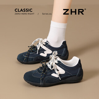 Zhr moral training shoes women's 2026 spring new heightening versatile comfortable commuting casual sports shoes women ej102 blue 35