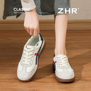 Zhr dexun shoes women's 2026 spring new classic color matching women's shoes soft sole sports shoes women m668 beige 37