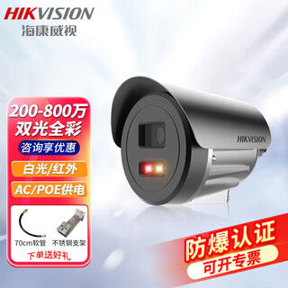 Hikvision explosion-proof camera poe powered outdoor industrial grade network camera monitor chemical factory gas station hazardous chemicals warehouse ex db iic t6 ds-4 million ds-2xe3045fwd-cx 4mm lens