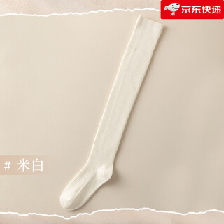 Complete stockings for women, extended over-the-knee socks, non-slip winter wool thigh socks, warm and thickened autumn and winter knee socks, off-white_package 2 pairs m one size fits all 35-40_silicone non-slip_wool warm socks 58c left