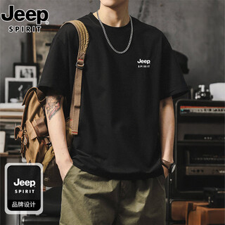 Jeep spirit jeep short-sleeved t-shirt men's pure cotton half-sleeved men's t-shirt summer breathable casual versatile clothes