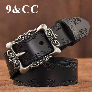 New women's belt retro belt women's all-match decorative jeans belt korean style fashion casual classic exclusive black 105cm