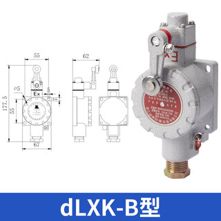 Explosion-proof travel switch lx5-15z/l/b/d/h/n bzx51 limit foot switch double pedal dlxk-10a dlxk-b type