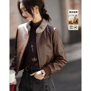 Demana makes sunshine winter high luxury mink small stand collar high warmth 90 duck down women's sheepskin down jacket