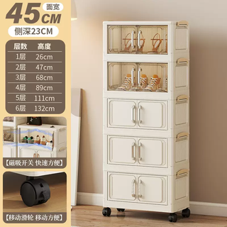Yusenyi installation-free shoe box transparent shoe storage box multi-functional large storage shoe cabinet thickened multi-layer folding shoe rack 5 layers 45 sides wide (mixed color) foldable with universal wheels