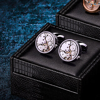 Kflk french shirt cuff buttons for men, light luxury custom shirt nails, mechanical cuff nails, men's cuff buttons, cufflinks k160 black