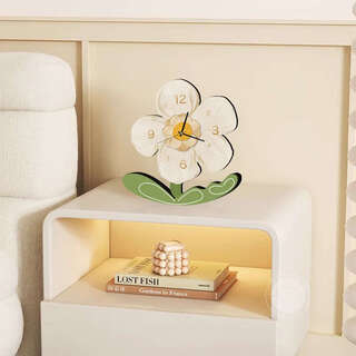 Yusenyi desktop clock ornament living room clock tabletop place high-end wall room bedside clock huayue time a small 20x22cm