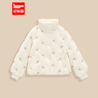 Ief/aiyifu 2025 new winter style sweet and gentle style commuting versatile stand-collar down jacket full-length apricot s