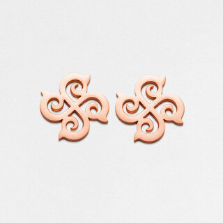 Kflk's new national style stainless steel cufflinks men's cufflinks hollow shirt french cuff buttons cufflinks l707_rose gold cufflinks-hollow-ancient charm