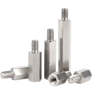 Clcey invoicing 04 stainless steel single head hexagonal stud m2m single-pass chassis motherboard screw connection column isolation m2*+4700 pcs