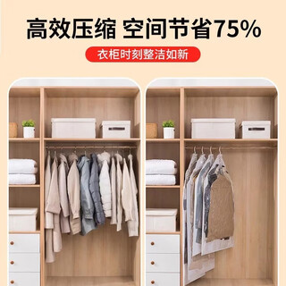 Wing fantasy saves wardrobe space, moisture-proof, mildew-proof and dust-proof hanging vacuum compression bag to store winter clothes, down jackets and coats. electric pump + suction electric pump to inhale faster and save time (98 left)