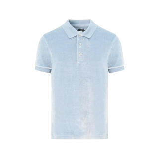 Tom ford (tom ford) men's polo collar t-shirt breathable and skin-friendly modal short-sleeved daily casual men's simple blue one size fits all | it50