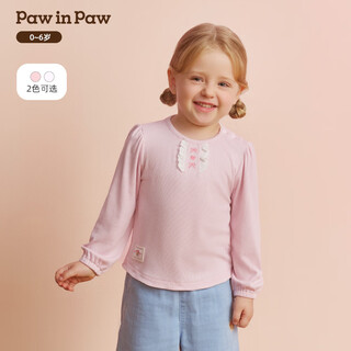 Pawinpaw cartoon bear children's clothing 26 spring and summer new baby girl children's long-sleeved t-shirt cute and sweet