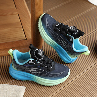 Pull back children's sports shoes for boys and girls comfortable and lightweight running shoes knob buckle sports shoes wz-c376t black 37