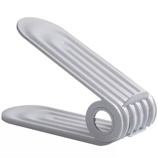 Yusenyi adjustable partition shoe artifact double-layer shoe cabinet folding storage saves stacking shoe rack layered section simple space shoe support gray double-layer shoe rack 10 pieces