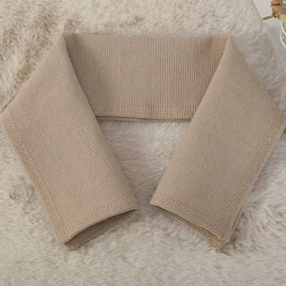 Fat donglai's same style down jacket collar, anti-dirty artifact accessory, threaded protective cover, full-inclusive cotton coat collar protection bag, khaki knitted fine threaded collar delivery line, 54 length*width 16cm