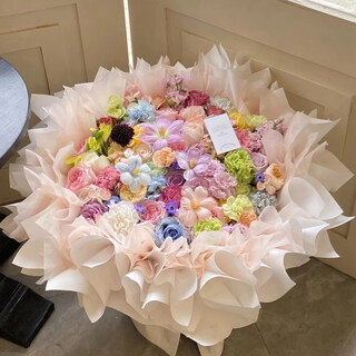 99/199/999 rose dopamine bouquet flower express delivery to shanghai and beijing proposal gift with upgrade secret garden 66 roses and tulips mixed and matched bouquet not included vase