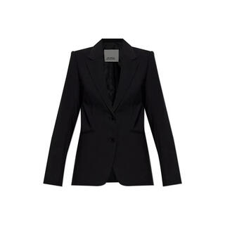 Isabel marant women's suit slim and durable black commuting work jacket simple black one size |42