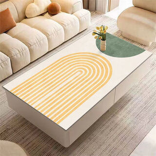 Wing fantasy german imported quality simple washable and wipeable table mat pvc coffee table mat waterproof, oil-proof and anti-scalding table mat heat insulation simple-no. 17 50*100cm
