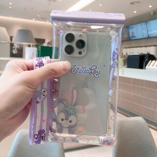 Sichun cartoon apple phone transparent waterproof bag xiaomi huawei swimming rainy day rafting outing oppo touch screen crossbody qt star dew + same style lanyard