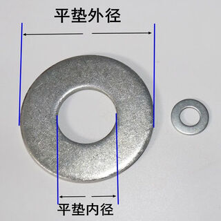 Galvanized flat washer enlarged and thickened flat washer gasket m3m4m5m6m8m10m12m14m16m18m20 3*10*0 points 85jin jin is equal to 0.5 kg, about 6000 pieces