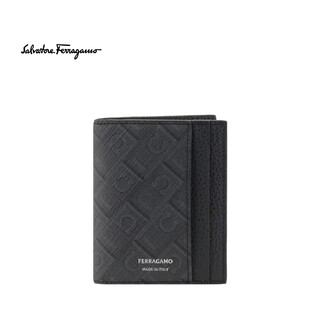 Ferragamo ss26 luxury men's card holder black one size