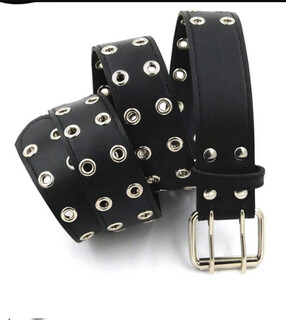 New leather belt with retro decoration, widened girdle with air-eyes, versatile and ultra-wide belt to tighten waist, fashionable 3.8cm wide