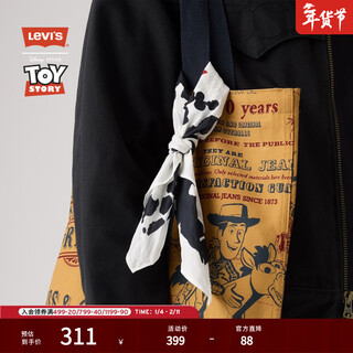 Levi's x toy story joint series men's small square scarf set 004io white yellow red os