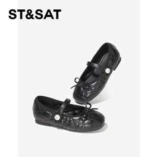 Saturday children's shoes children's small leather shoes 2026 spring and summer new girls small fragrance style soft soled princess shoes girls mary jane shoes hepburn black 28 shoes inner length 18.2cm/suitable for foot length 17.4cm