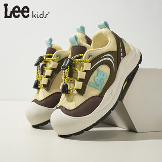 Lee kids children's sports shoes for men, women and middle-aged children 26 spring new running shoes non-slip wear-resistant running shoes casual shoes brown 27 inner length 17.9cm suitable for feet 16.9-17.4cm