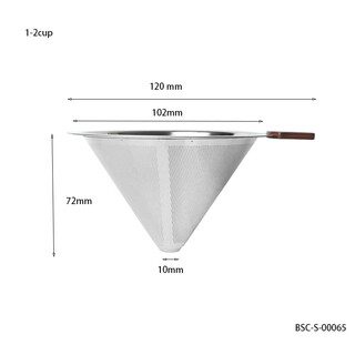 304 stainless steel coffee filter american double-layer paper-free funnel drip hand-brewed coffee filter 1-6 1-2 servings 300 mesh single