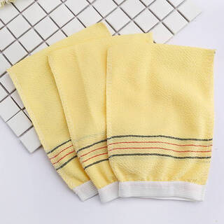 Shantou lincun disposable bathing gloves, fine sand exfoliation, shower and back rub, bulk five-pole bath 0 pieces