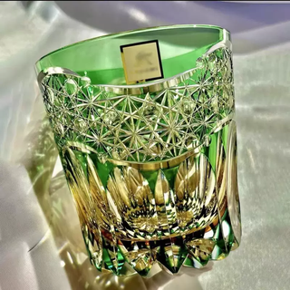 Yusen recalls edo kiriko green dawn japanese whiskey wine cup creative cocktail cup home beer cup locke cup green dawn